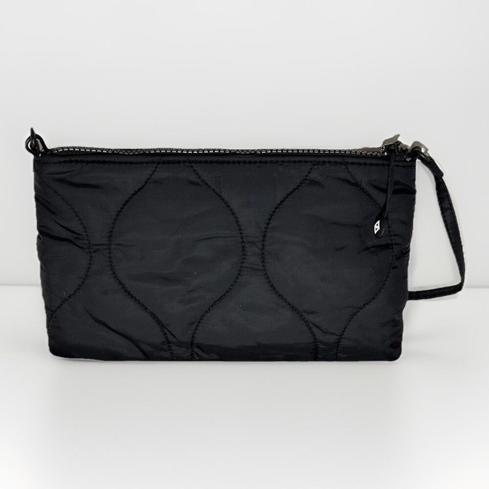 Vera Bradley Convertible Featherweight Wristlet in Black EUC